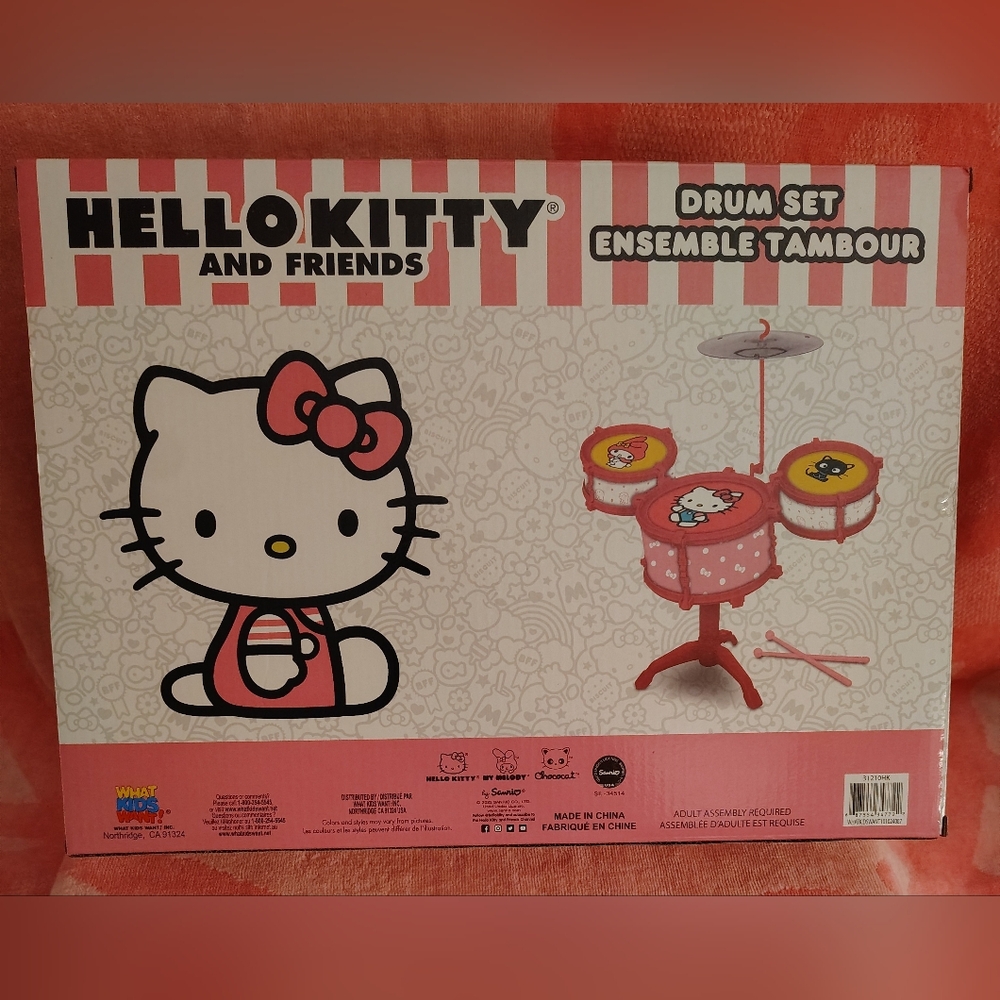 Hello Kitty Officially Licensed Kid's Toy Drum Set - Ages 2+ - Picture 7 of 7